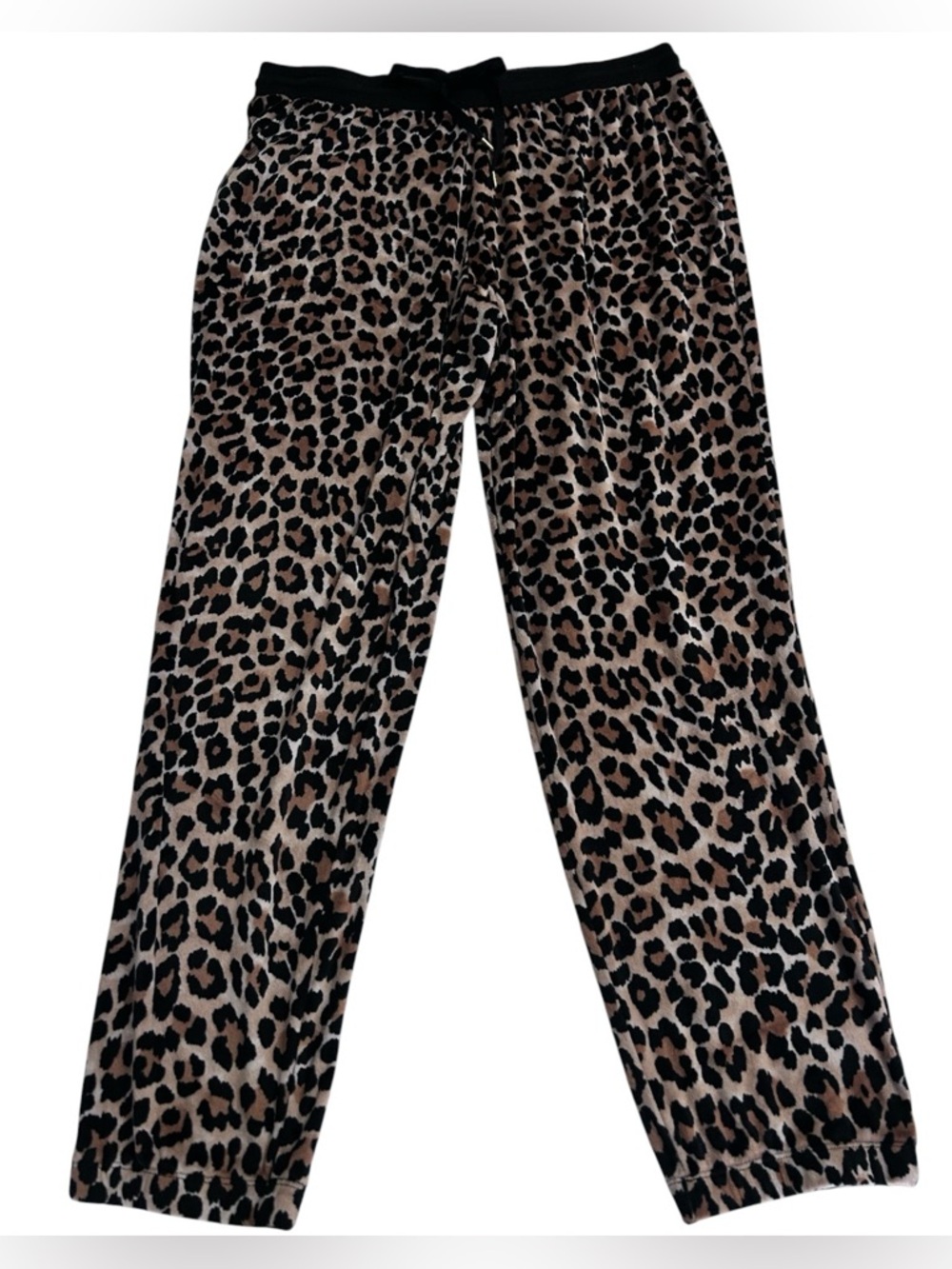 Secret Treasures Sleepwear Essentials Leopard Print Velour Jogger Prints Size L